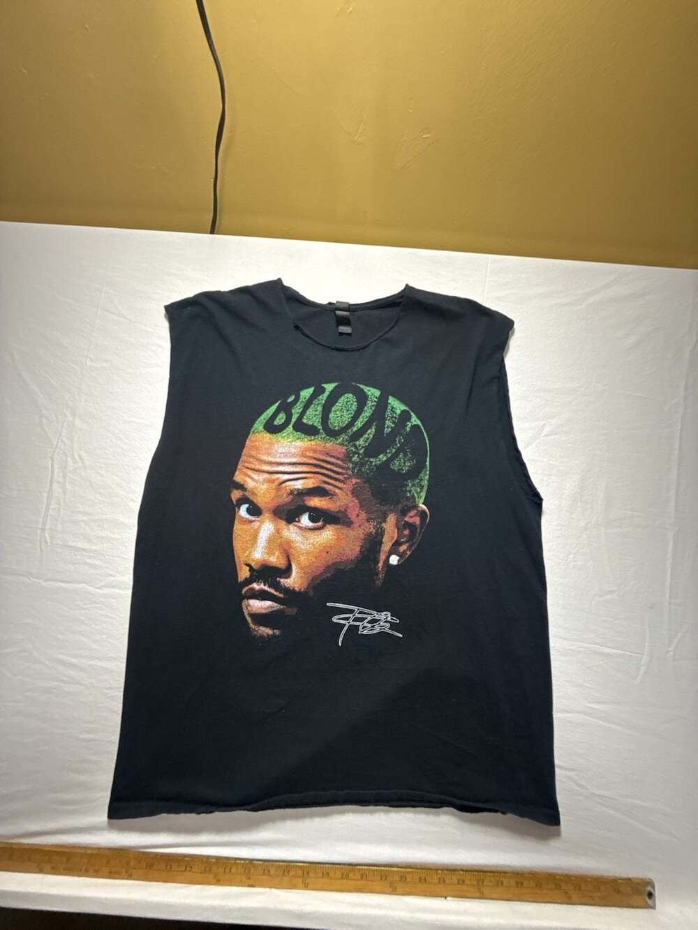 Frank Ocean Blond Tank Top Size XL Black Graphic Tee
